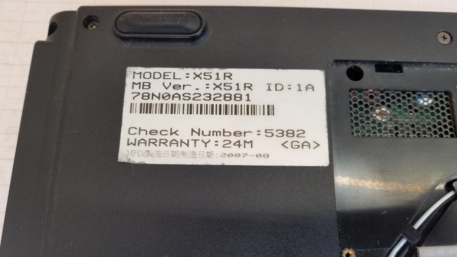 089-120-002 Ноутбук ASUS X51R #11