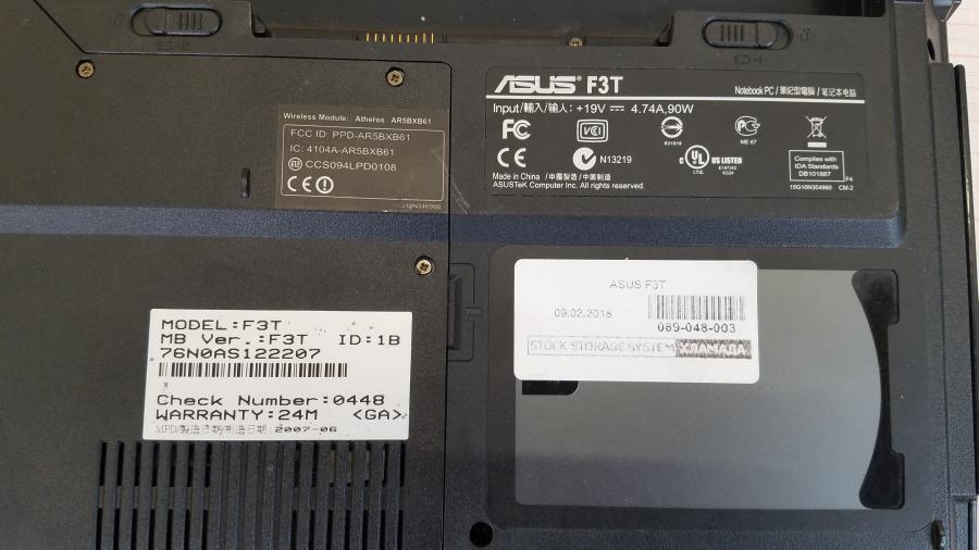 089-048-002 Ноутбук ASUS F3T #11