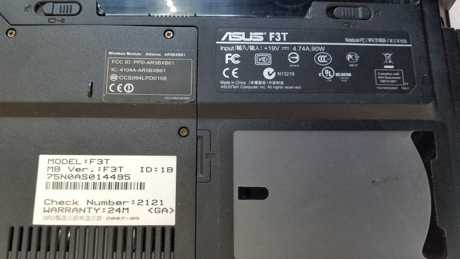 089-048-008 Ноутбук ASUS F3T #13