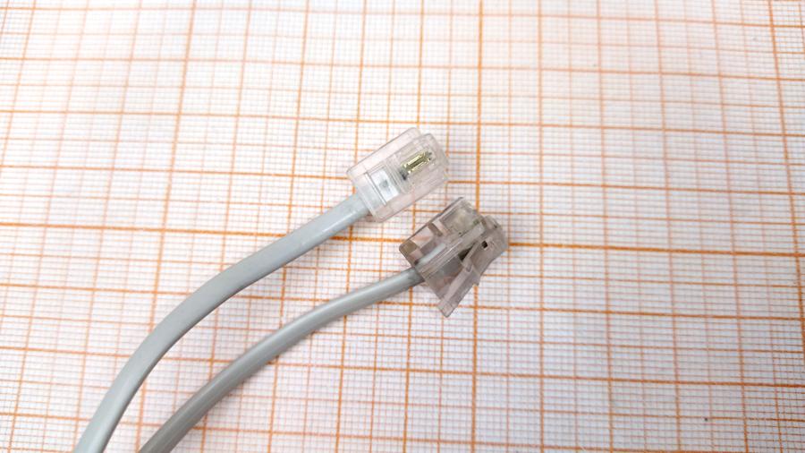 194-072-001 Кабель для телефонной трубки   RJ-10 4P2C 1.8m GR #2