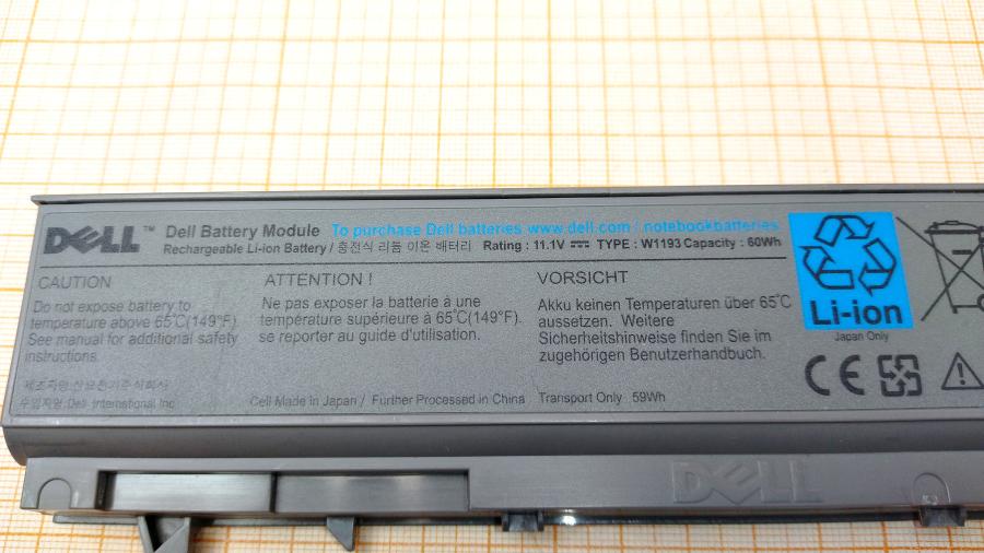 088-985-001 АКБ для ноутбука DELL W1193 #3
