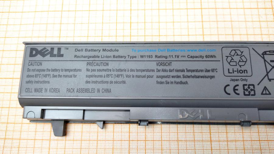 088-985-002 АКБ для ноутбука DELL W1193 #3