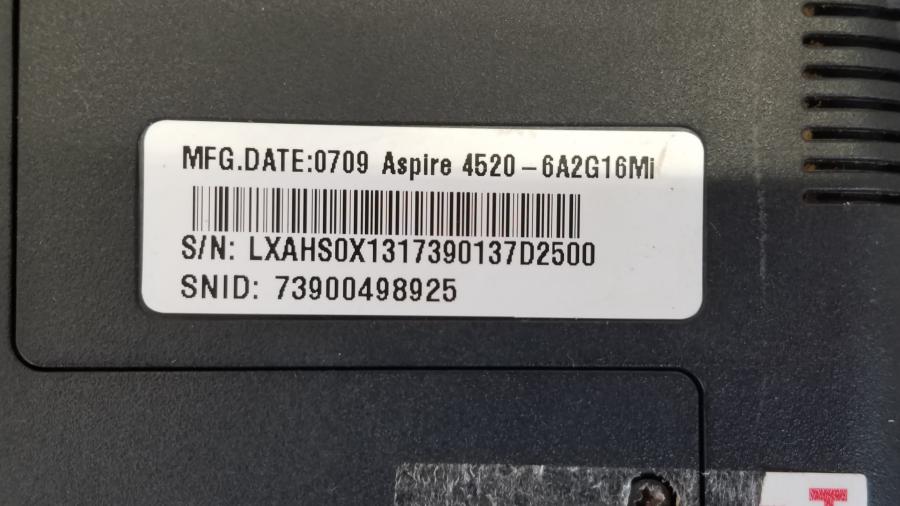 089-006-008 Ноутбук ACER Aspire 4520 (Z03) #10