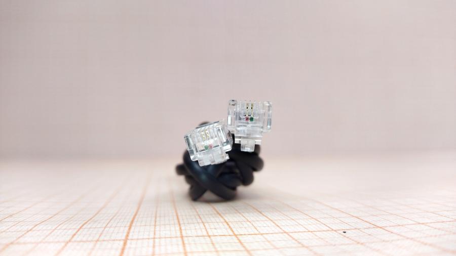 114-028-001 Кабель для телефонной трубки  RJ-10 4P2C 1.8m BLK #3