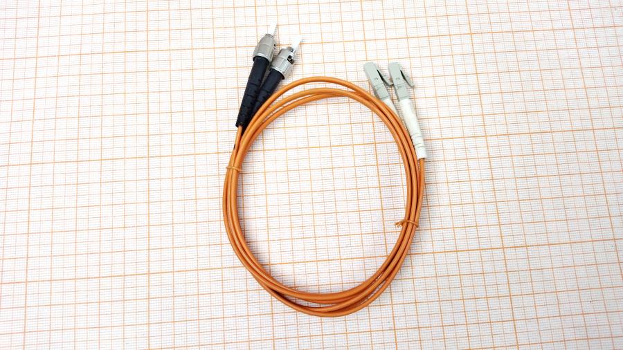 114-037-001 Патч-корд  ST-LC UPC Duplex 50/125 1m #1