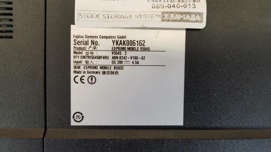 089-040-013 Ноутбук FUJITSU-SIEMENS ESPRIMO Mobile V5545 (MS2215) #11