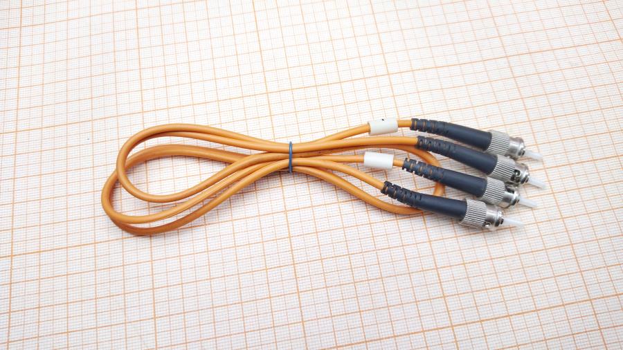 114-055-001 Патч-корд   ST-ST UPC 50/125 Duplex 0.5m #1