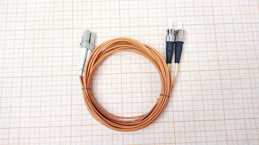 114-059-001 Патч-корд   ST-LC UPC Duplex 50/125 3m #1