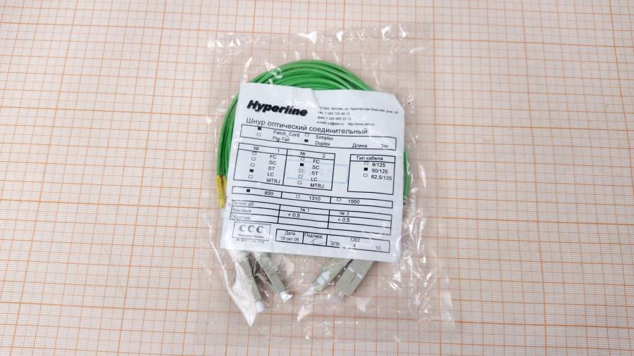 114-061-001 Патч-корд HYPERLINE LC-SC UPC Duplex 50/125 2m #2