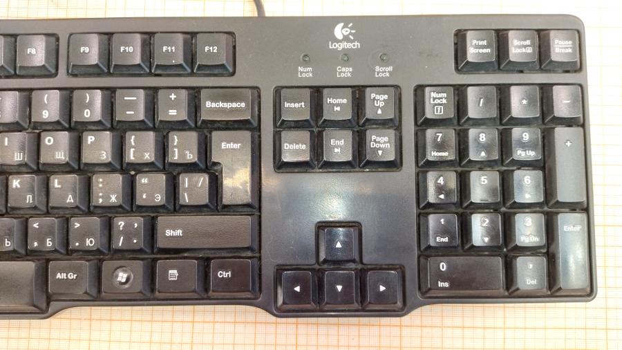 114-070-001 Клавиатура проводная Logitech K100 #3
