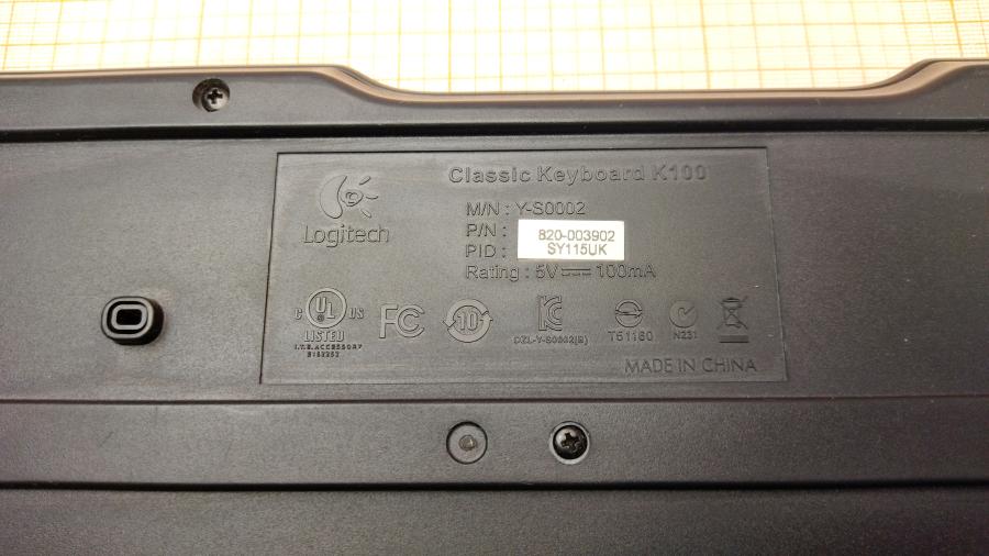 114-070-001 Клавиатура проводная Logitech K100 #5