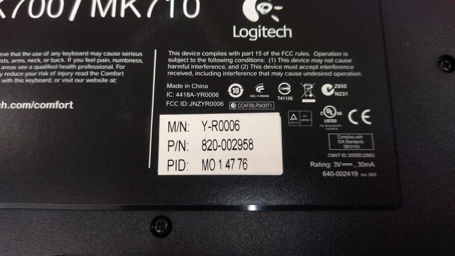 114-080-002 Клавиатура беспроводная Logitech MK700 #10