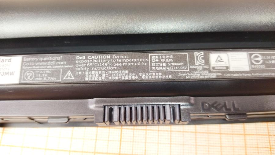 134-027-001 АКБ для ноутбука DELL RFJMW #5