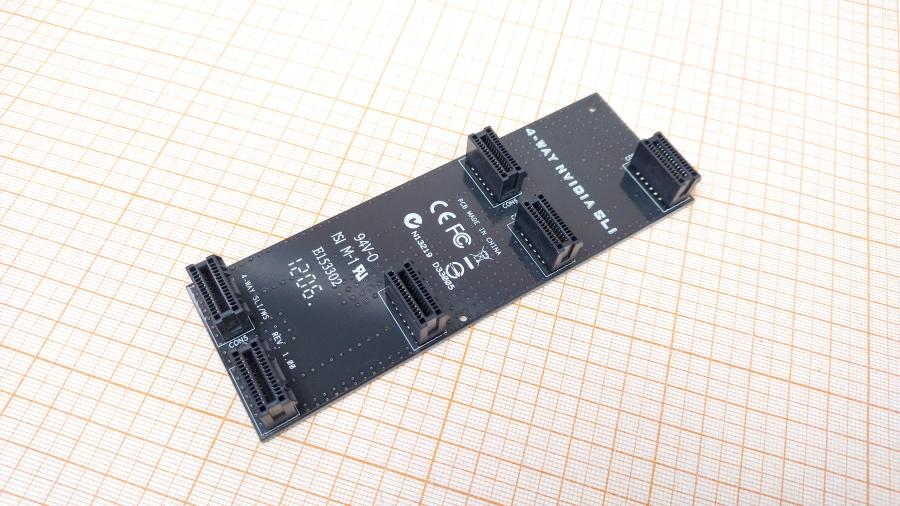 114-112-001 Мост объединения видеокарт ASUS 4-WAY NVIDIA SLI/WS #1