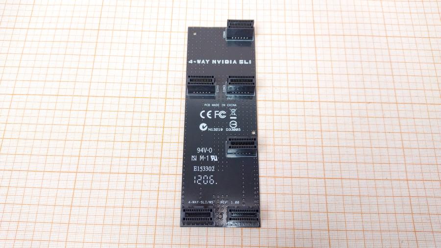 114-112-001 Мост объединения видеокарт ASUS 4-WAY NVIDIA SLI/WS #2