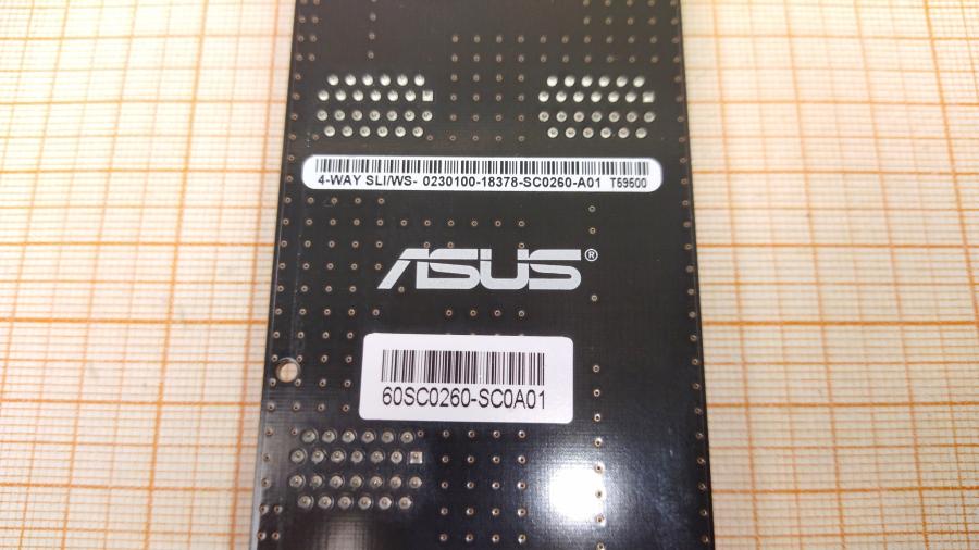 114-112-001 Мост объединения видеокарт ASUS 4-WAY NVIDIA SLI/WS #6