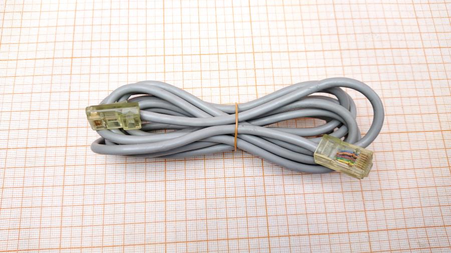 114-156-001 Патч-корд  U/UTP Cat.5 2.2m Серый #1