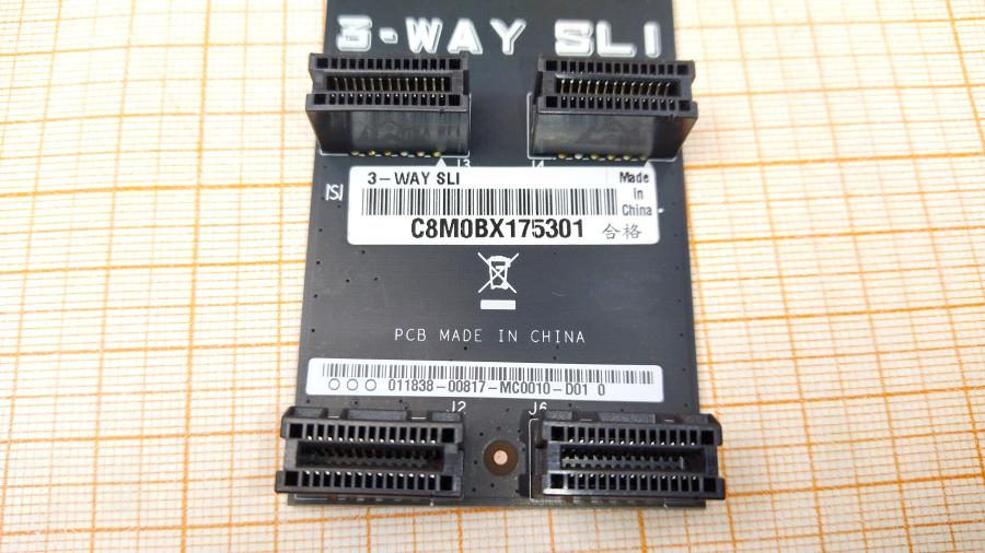 114-170-001 Мост объединения видеокарт ASUS RoG 3-Way SLI #4