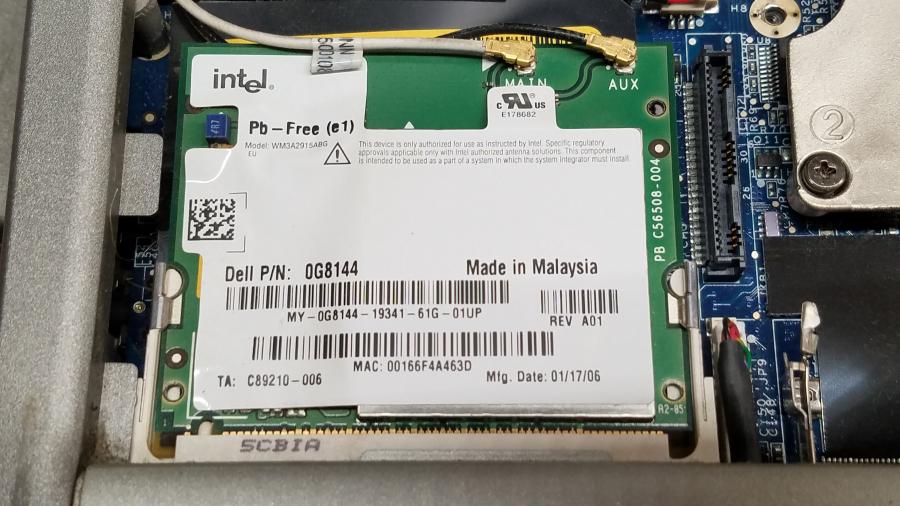 089-152-001 Ноутбук DELL LATITUDE D610 #14