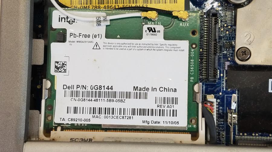 089-152-004 Ноутбук DELL LATITUDE D610 #5