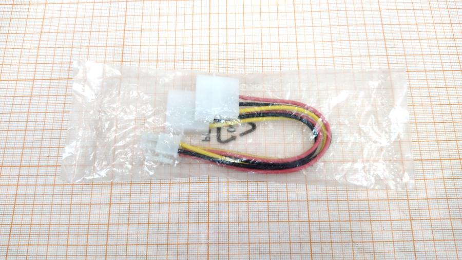 114-215-001 Переходник питания  2x 4-Pin MOLEX (F) - 6-Pin PCI-E (M) 0.15M #1