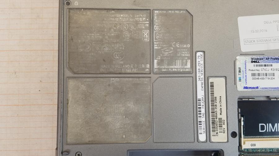 089-153-017 Ноутбук DELL Latitude D600 PP05L #9