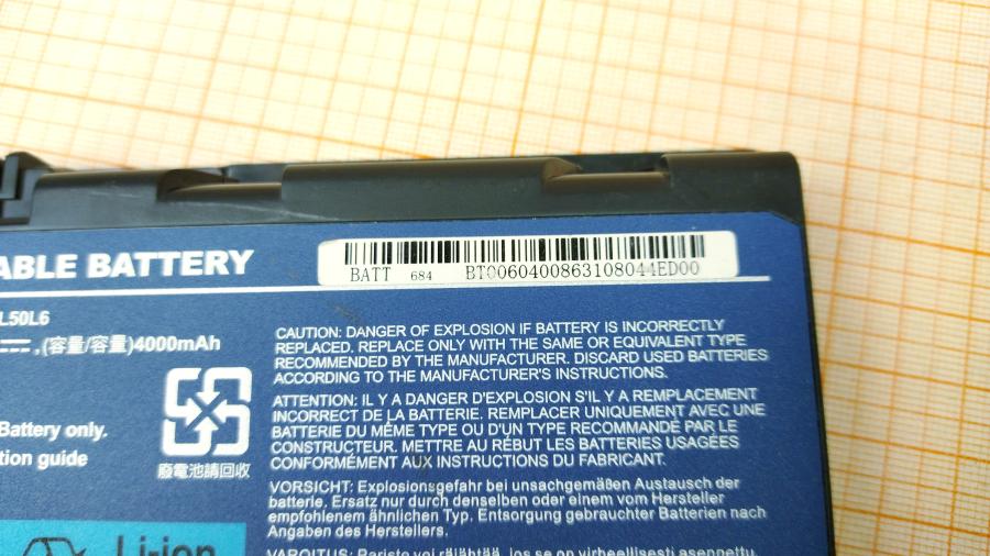 114-268-001 АКБ для ноутбука ACER BATBL50L6 #4