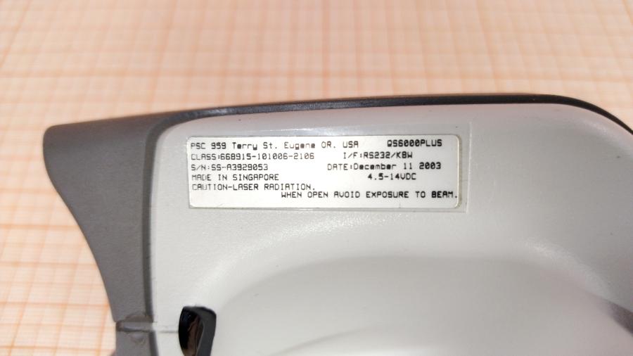 114-272-001 Сканер штрих-кода PSC QS6000 PLUS #7