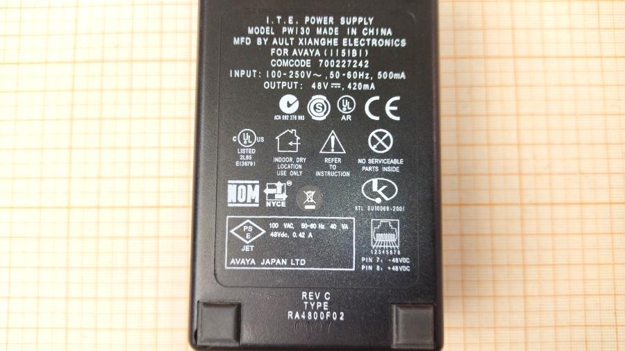 039-085-001 БП для IP телефона AVAYA 1151B1 #6