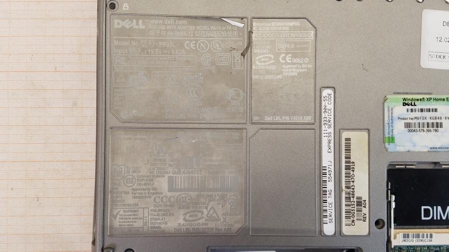 089-153-003 Ноутбук DELL Latitude D600 PP05L #10