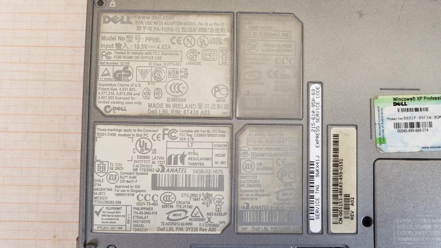 089-153-004 Ноутбук DELL Latitude D600 PP05L #10