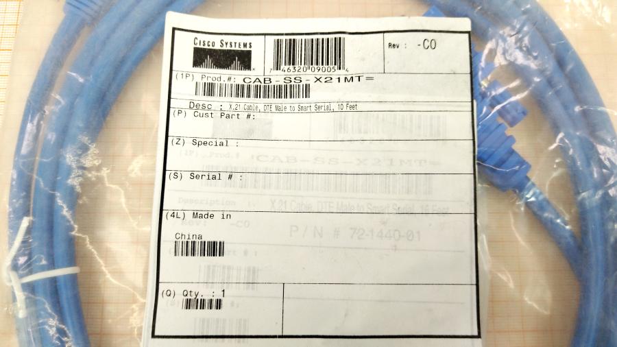 164-029-001 Кабель интерфейсный CISCO CAB-SS-X21MT (72-1440-01) #3