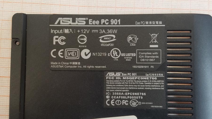 089-320-002 Нетбук ASUS Eee PC 901 #10
