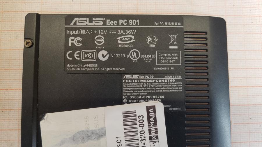 089-320-003 Нетбук ASUS Eee PC 901 #11
