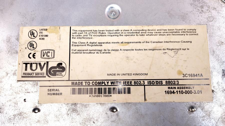 043-072-001 Коммутатор управляемый 3COM SuperStack II Switch 3000 (3C16941A) #13