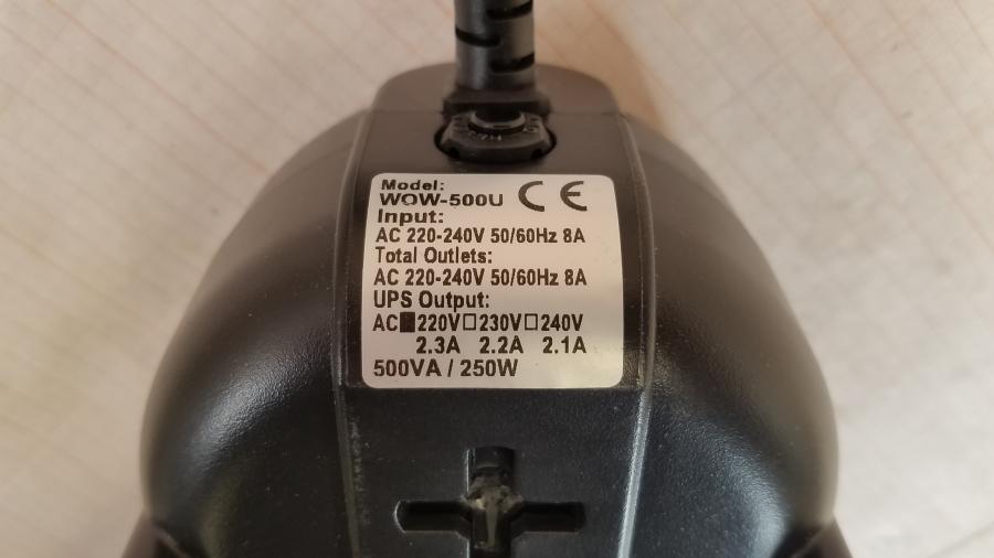 215-039-001 Источник бесперебойного питания Powercom WOW-500U #7