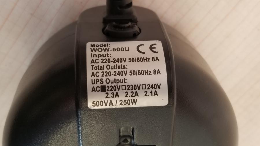 215-039-002 Источник бесперебойного питания Powercom WOW-500U #7