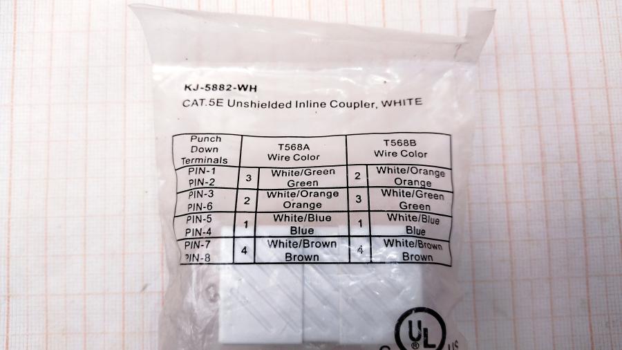 165-895-001 Проходной адаптер  KJ-5882-WH #2