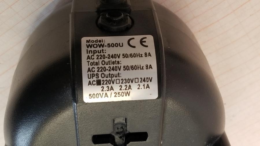 215-039-008 Источник бесперебойного питания Powercom WOW-500U #7