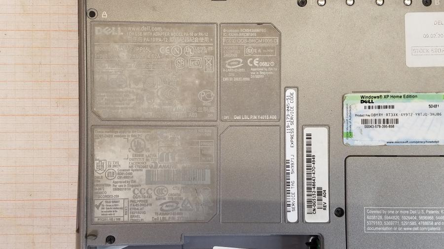 089-058-002 Ноутбук DELL Latitude D600 PP05L #12