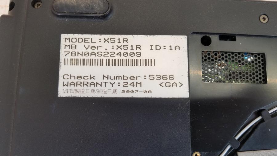 089-120-004 Ноутбук ASUS X51R #11