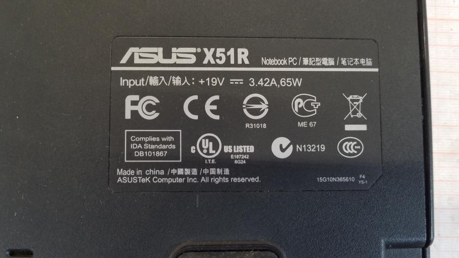 089-120-004 Ноутбук ASUS X51R #12