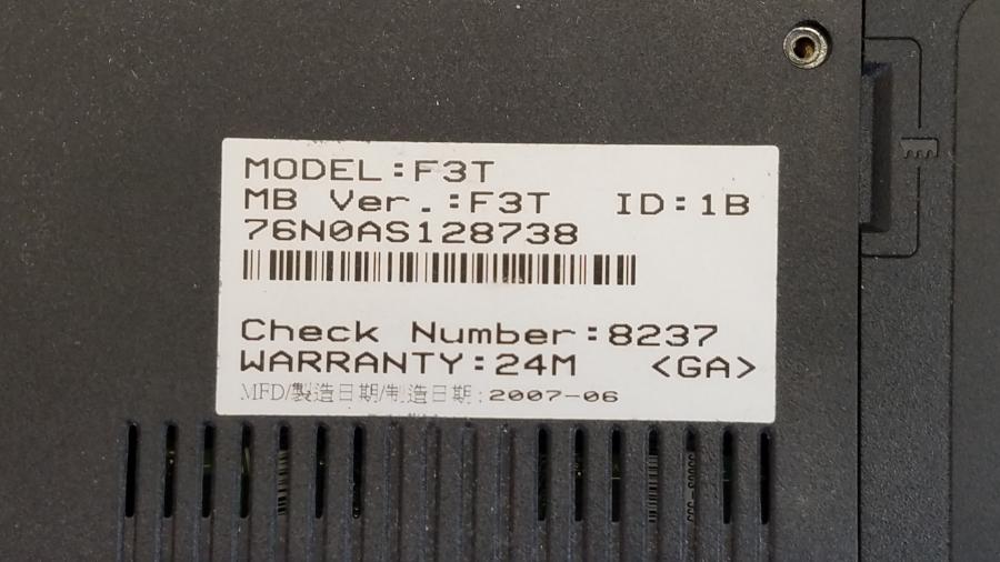 089-048-023 Ноутбук ASUS F3T #11