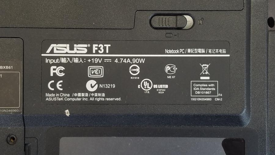 089-048-023 Ноутбук ASUS F3T #12