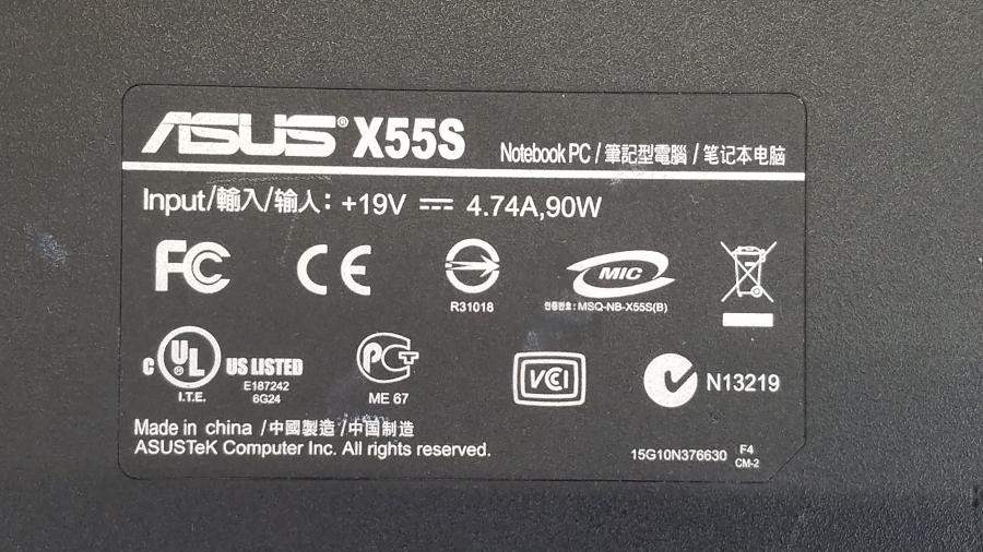 089-069-005 Ноутбук ASUS X55S #11