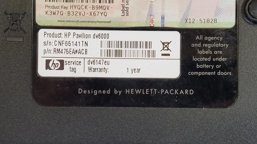 089-008-046 Ноутбук HP Pavilion dv6000 (dv6147eu) #10
