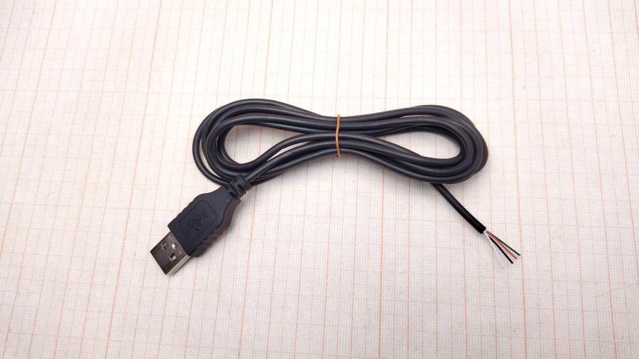 165-937-001 Кабель USB  USB A (M) - Pigtail 1.8m blk #1
