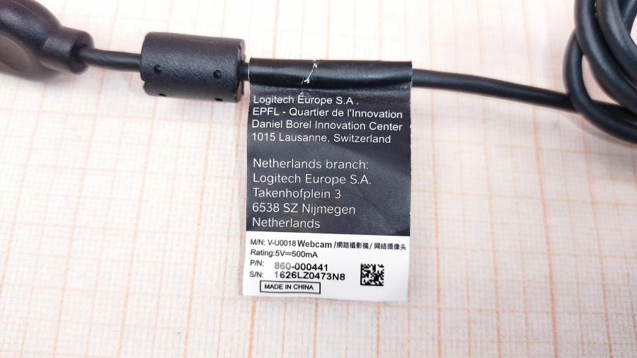 165-944-001 Кабель USB Logitech  USB A (M) - 4pin+GND (V-U0018) #5