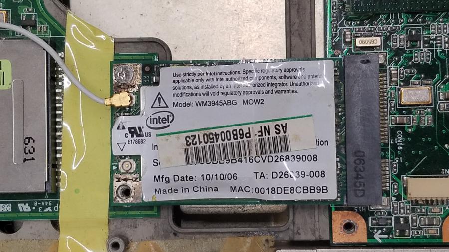 089-154-002 Ноутбук ASUS S6F #17
