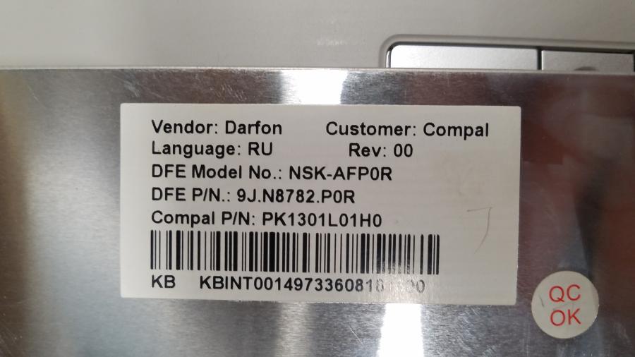 089-014-005 Ноутбук ACER Aspire 7520G-502G16Mi (ICY70) #14